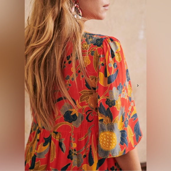 Sézane Manoa Dress - Milanese Flowers Print (NWT, FR 34 / US 2) - Picture 5 of 9